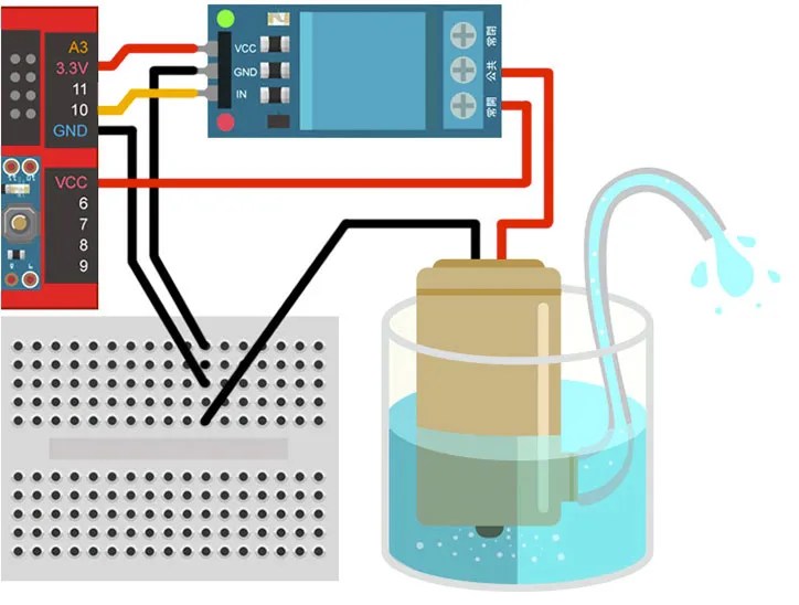 馬克一號接線水泵與繼電器