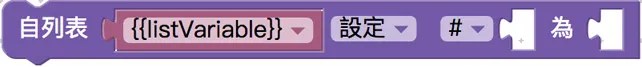 指定列表內容