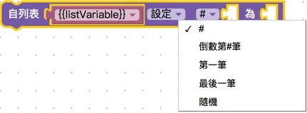 指定列表缺口