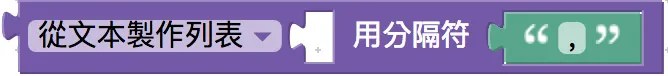 文字與列表轉換