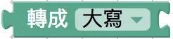 大小寫轉換積木