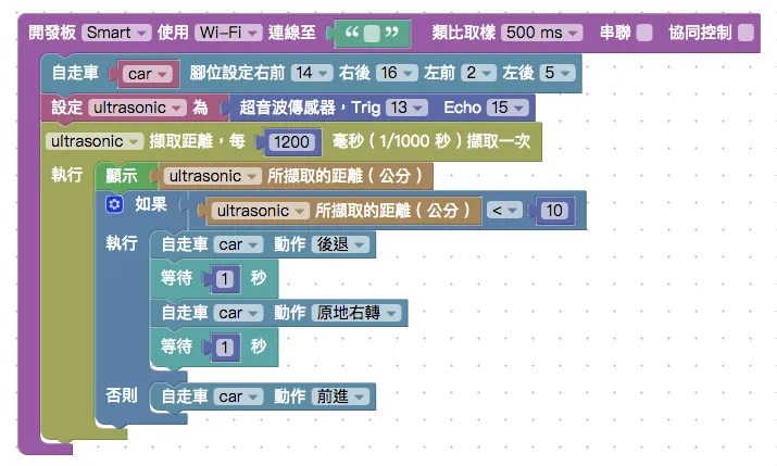 避障車程式